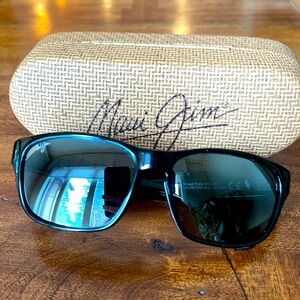 Maui Jim Mixed Plate 721-02 Black Grey Polarized Sunglasses
